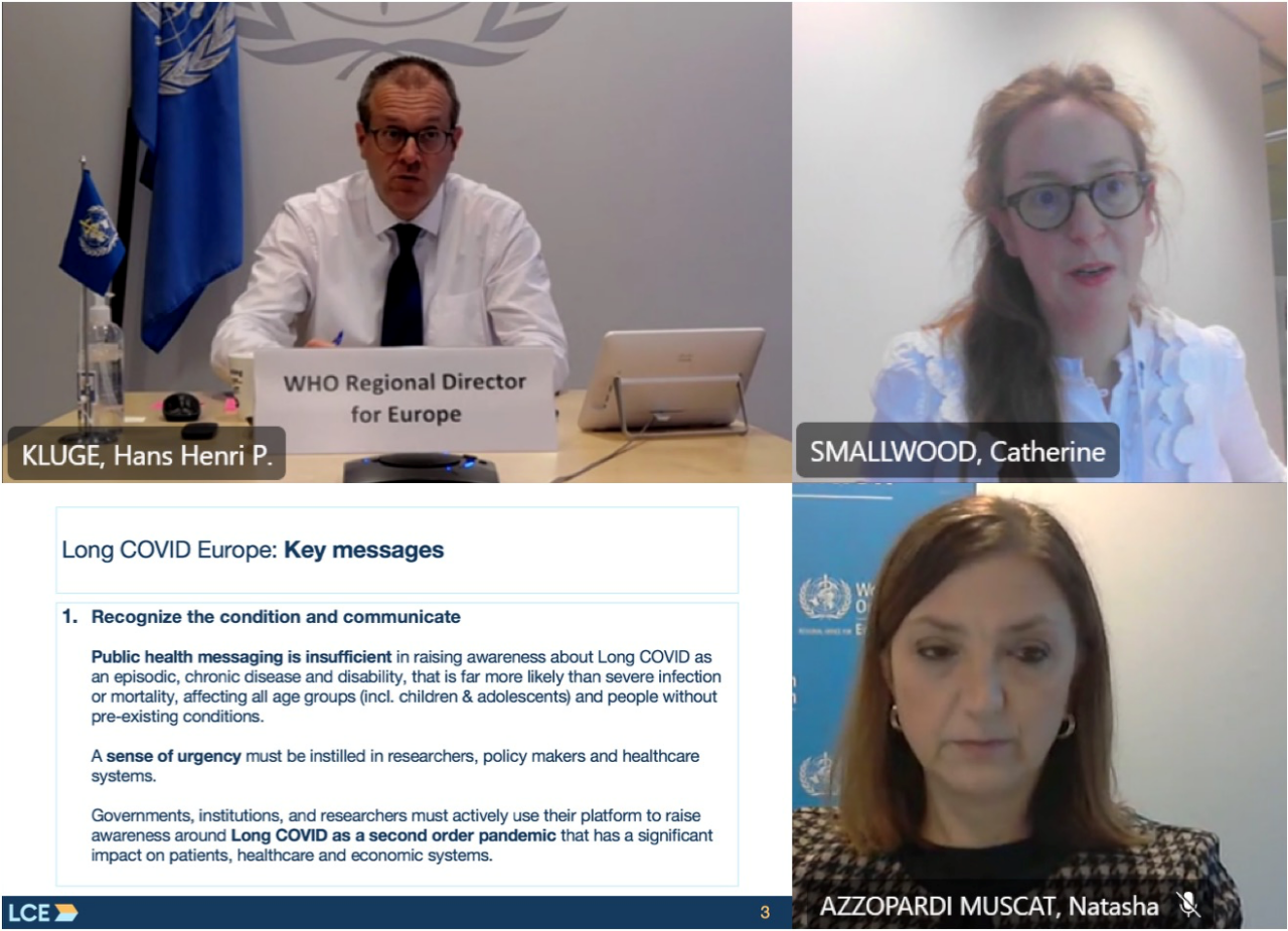 17 November 2021: Meeting with WHO Regional Office for Europe | Long ...