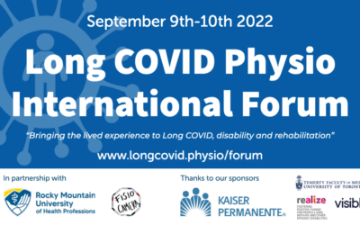 09 September 2022: Long COVID Physio International Forum